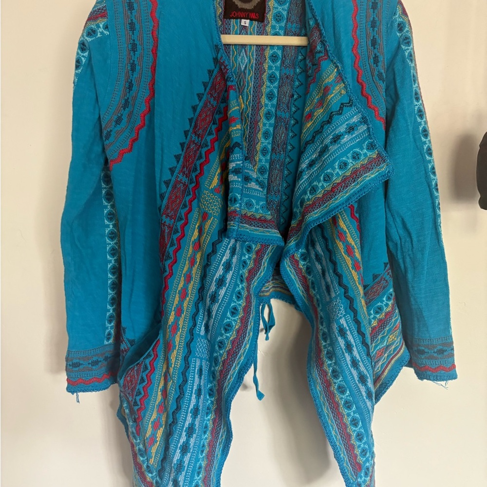 Johnny Was Colorful Patterned Women's Knit jacket